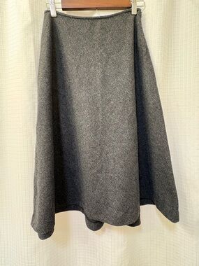 Ralph Lauren Gray Wool Circle Skirt